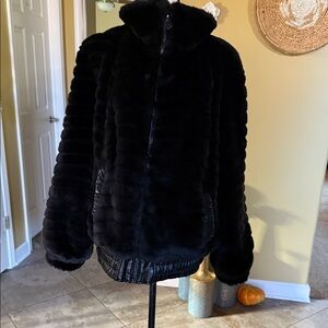 Elegant Black Teddy Jacket